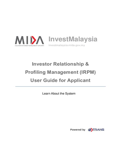 InvestMalaysia User Guide .